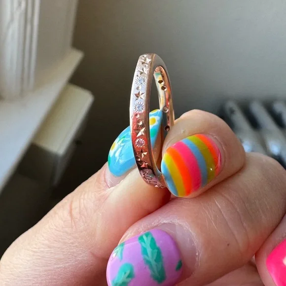 Pieces of Starr 14k Rose Gold Celestial Slice Ring - Picture 5 of 17